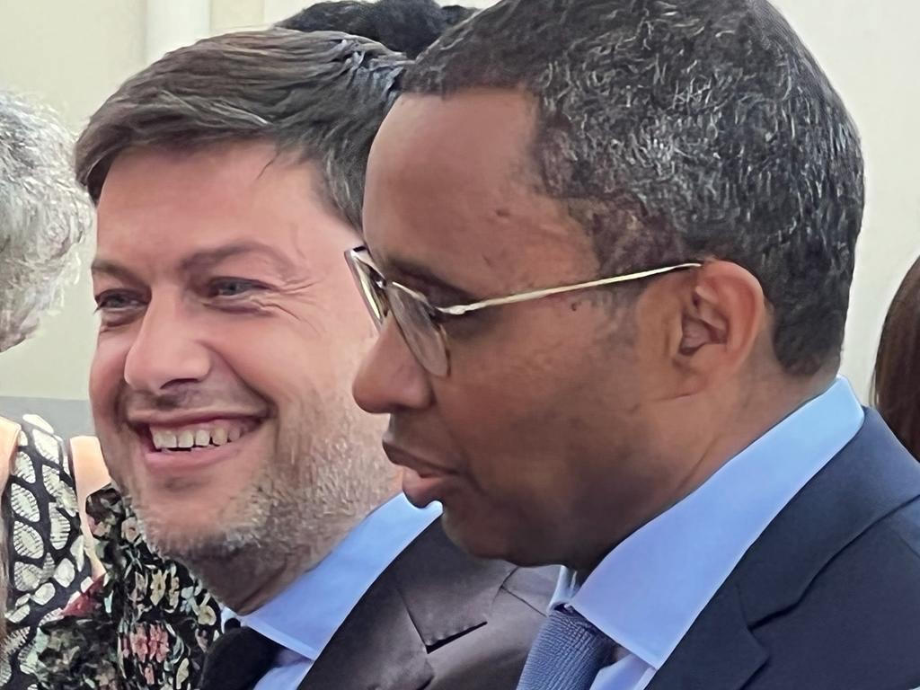 Le maire de Marseille, Benoît payan et le ministre de l'Education nationale Pap Ndiaye ©Joël Barcy