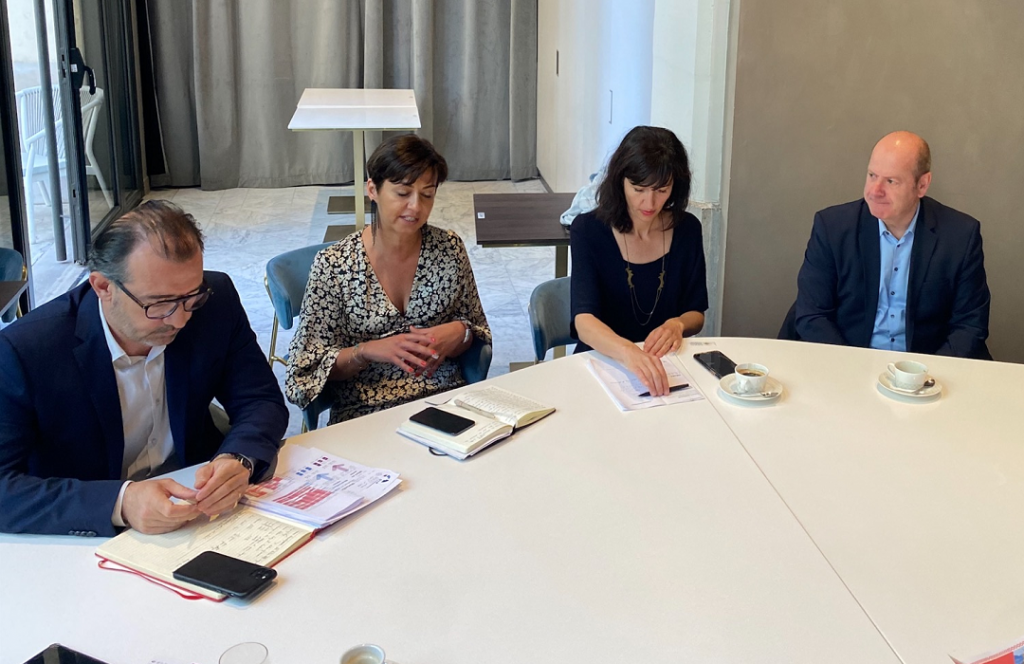 Arnaud Bastide (FPI) -Aurélie Siesse (GL event) - Mathilde Chaboche (ville de Marseille) - Thierry Lopez (Cepac) @spark