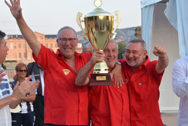 Gastaldi, Bossy et Grimaldier, vainqueurs en 2021, remettent leur titre en jeu (Photo Robert Zaragoza)