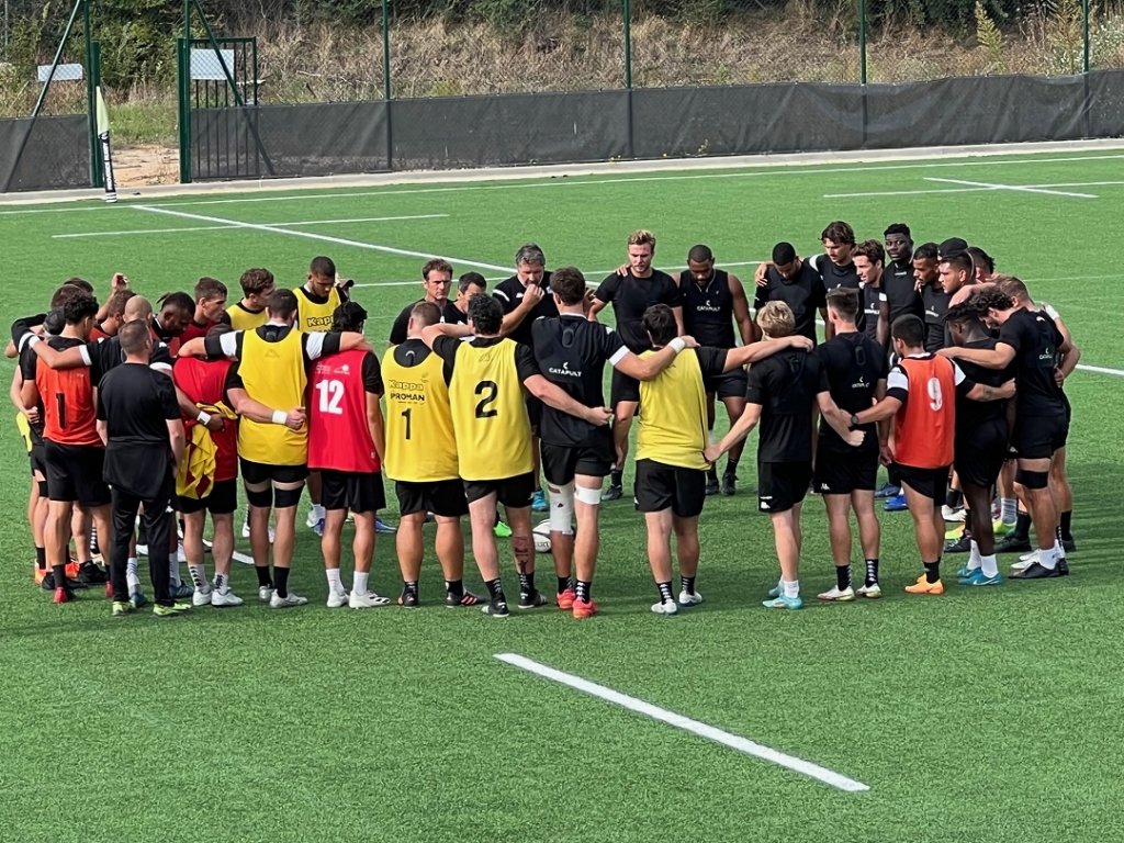 Entraînement studieux et attentif pour les provençaux, mercredi, sous la houlette de Mauricio Reggiardo et Stéphane Glas. (Photo M.E)