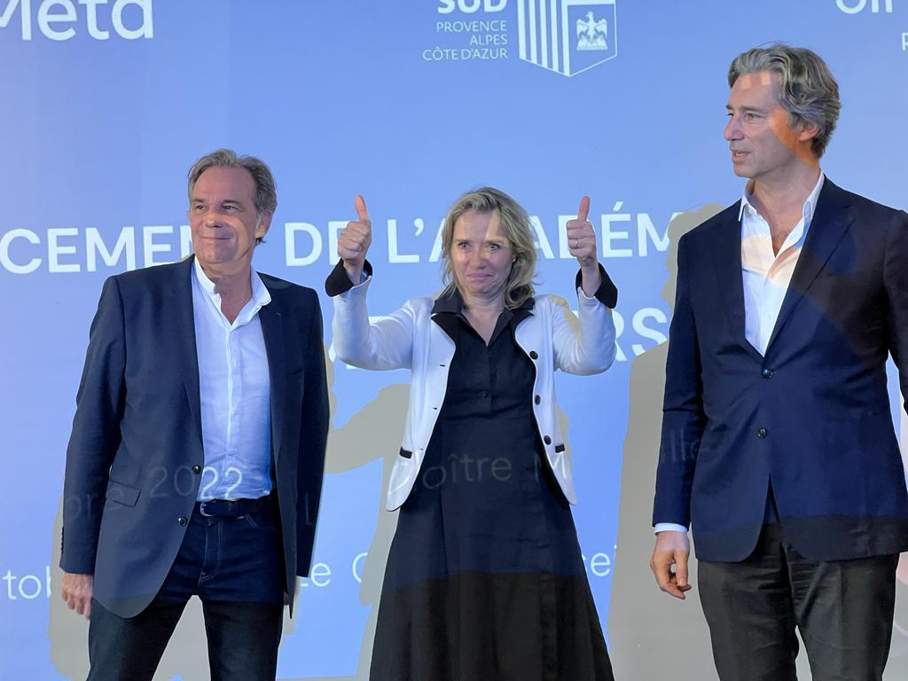 Lancement de l'académie du Métavers par Renaud Muselier, Véronique Saubot, Laurent Solly (PhotoJoël Barcy) Lancement de l'académie du Métavers par Renaud Muselier, Véronique Saubot, Laurent Solly (PhotoJoël Barcy)