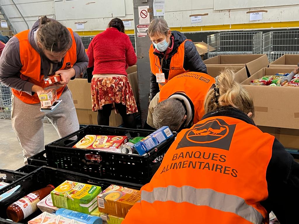 Les bénévoles de la Banque alimentaire (Photo Joël Barcy)