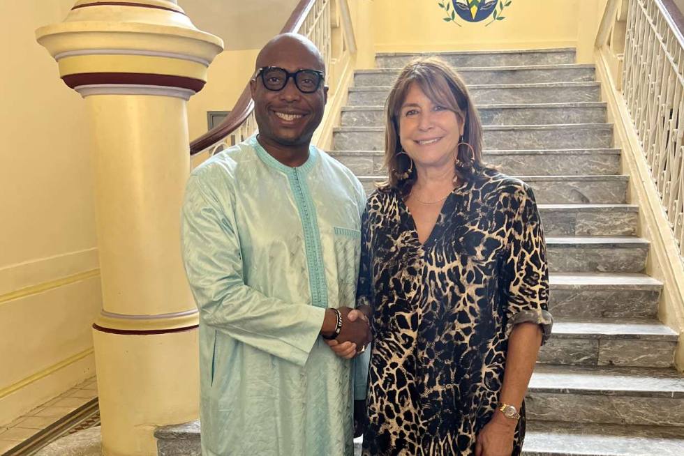Michèle Rubirola a rencontré Barthélémy Dias le maire de Dakar (Photo DR)