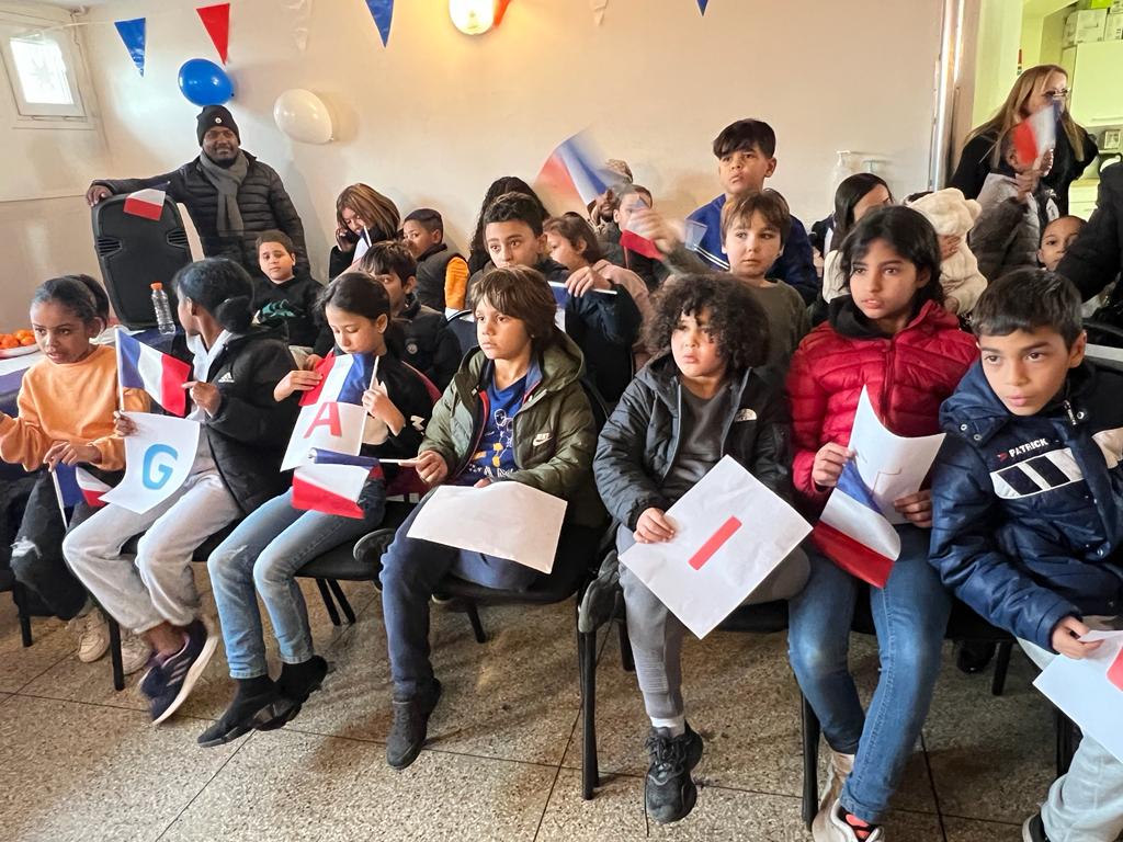 Les enfants de Font-vert attentifs qui interprèteront avec brio Les enfants de Font-vert attentifs qui interprèteront avec brio