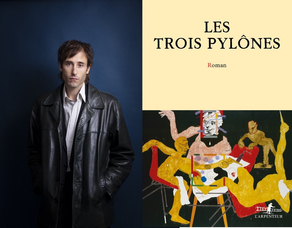 Felix Macherez et son nouvel opus "Les trois pilônes" (Photo Francesca Mantovani/Gallimard).