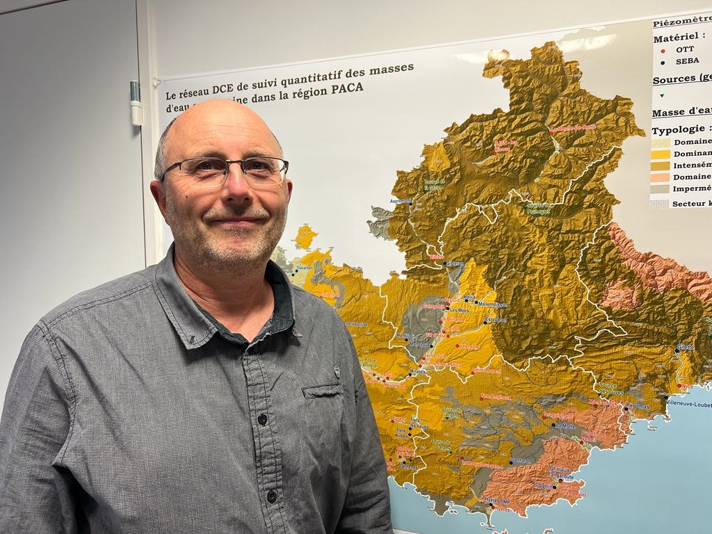 Marc Moulin, hydrogéologue au BRGM Paca (Photo Joël Barcy)