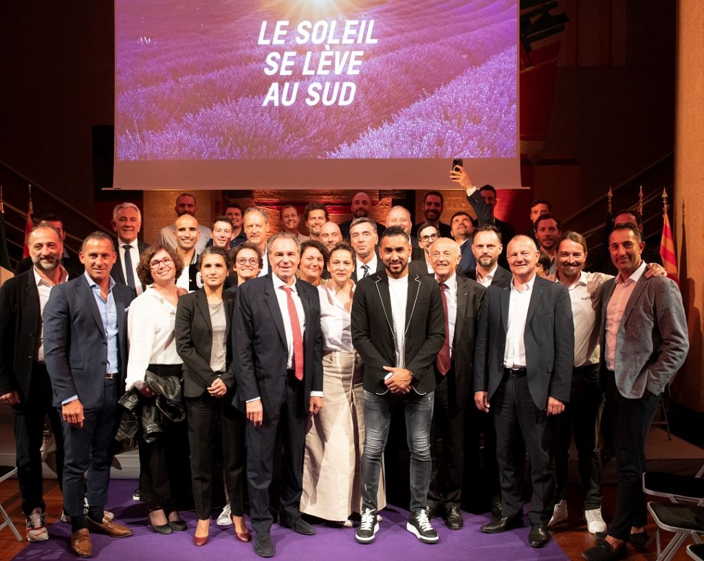 Renaud Muselier d’acteurs clés du territoire a lancé la campagne d’attractivité de la Région Sud et sa signature de marque :" Le soleil se lève au Sud" ©Claude Almodovar