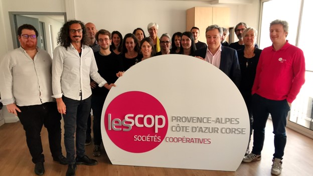 La team de l'Union régionale des Scop et Scic de Provence-Alpes-Côtes d'Azur (Photo DR)