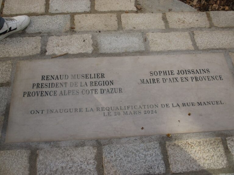 AixenProvence. Inauguration de la rue Manuel requalifiée Destimed