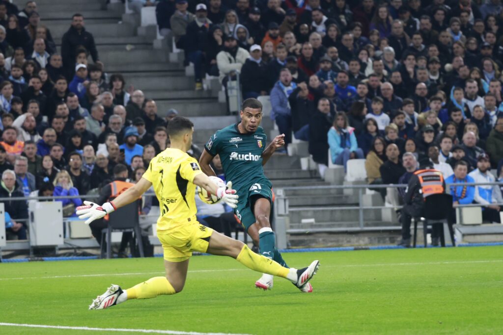 Geronimo Rulli a eu des réflexes de qualité. Il a été élu « l’homme du match » par le diffuseur ( Photo Laurent Saccomano/Wallis.fr)