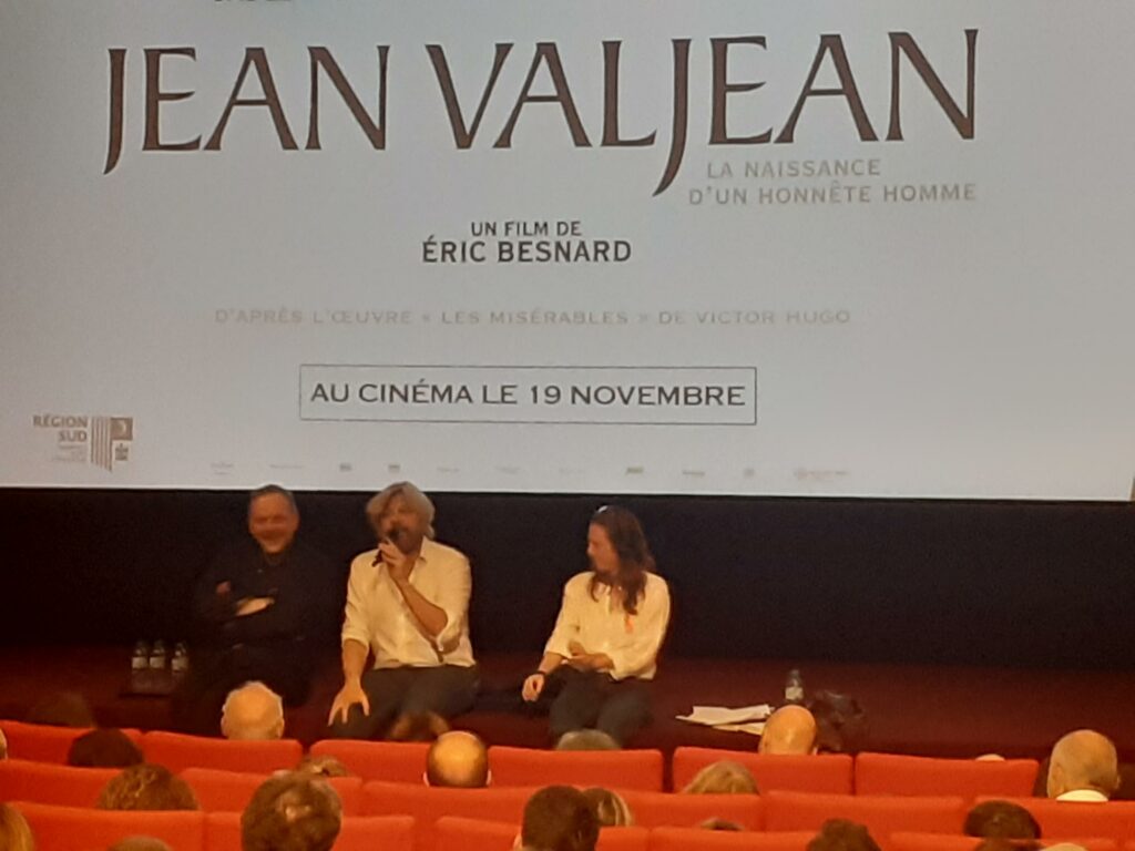 Grégory Gadebois et Eric Besnard au Cézanne d'Aix pour l'avant-première de « Jean Valjean » (Photo Jérôme Perthuis)