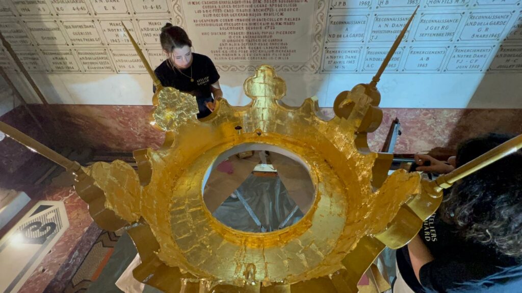 La restauration de Notre-Dame-de-la-Garde s’achève au firmament avec un couronnement ce vendredi et une 3e étoile au guide Voyage et Cultures Michelin © Joël Barcy