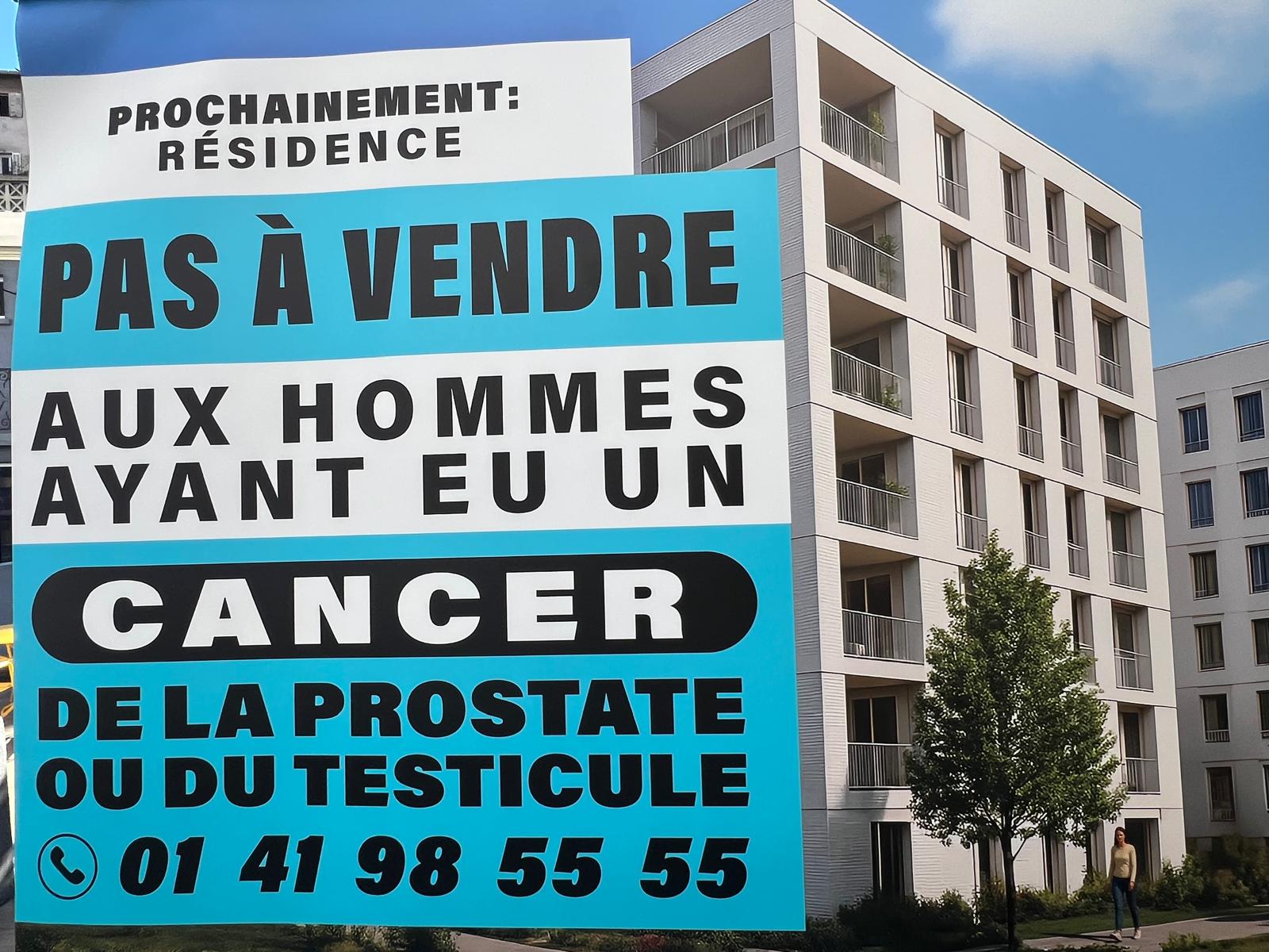 Une bâche de 90 m² pour alerter © Joël Barcy