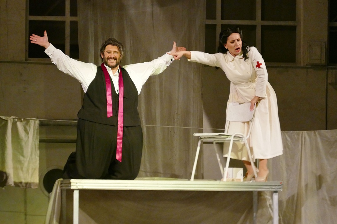 Giulio Mastrotoraro, Falstaff et Salome JIdia, Alice Ford. © Christian Dresse