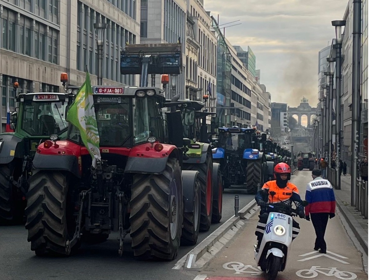 Les Agriculteurs ont investi les rues de Bruxelles © MM