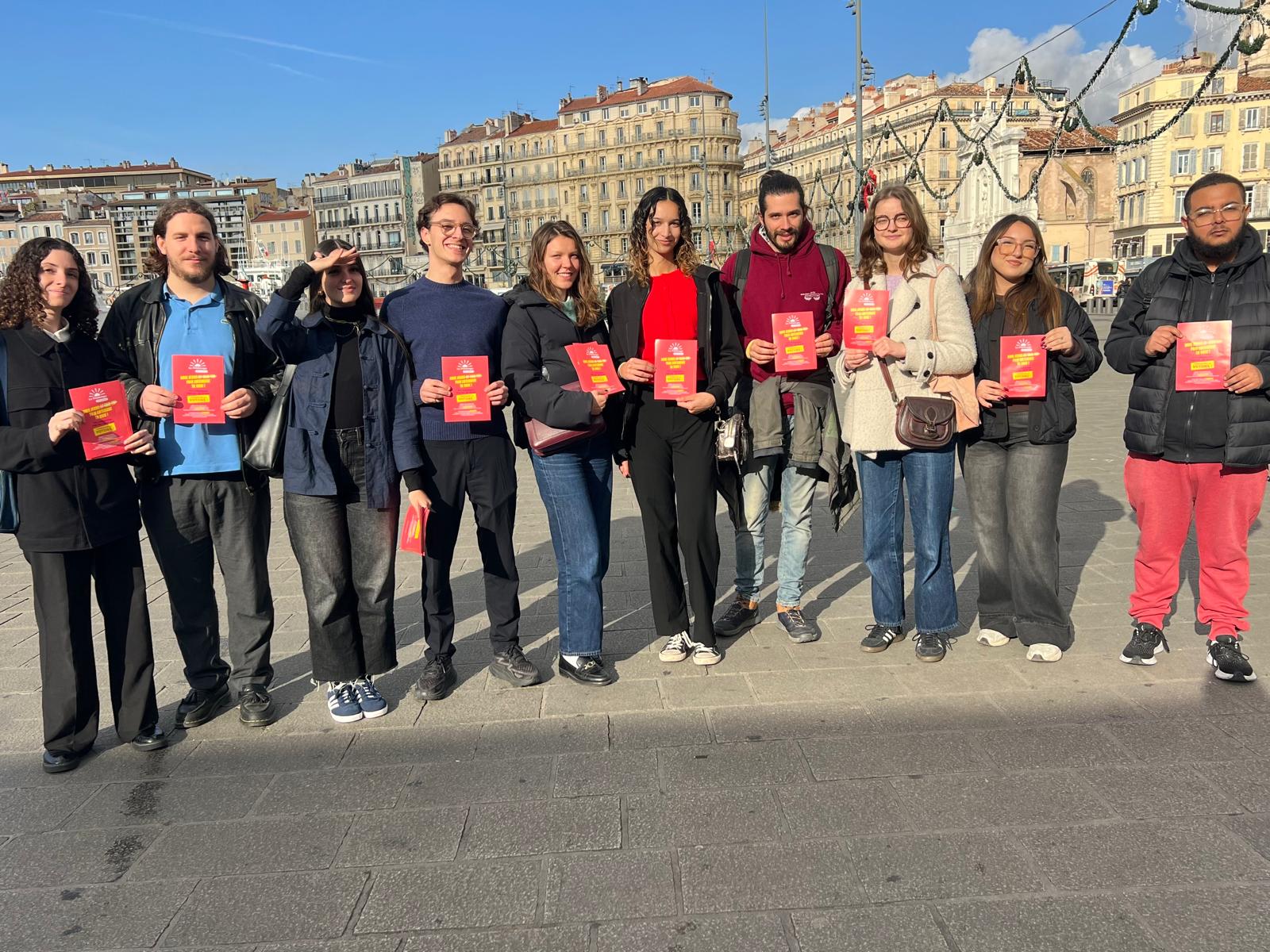 Les jeunes militants de gauche appellent à se rassembler derrière le Printemps marseillais © Joël Barcy