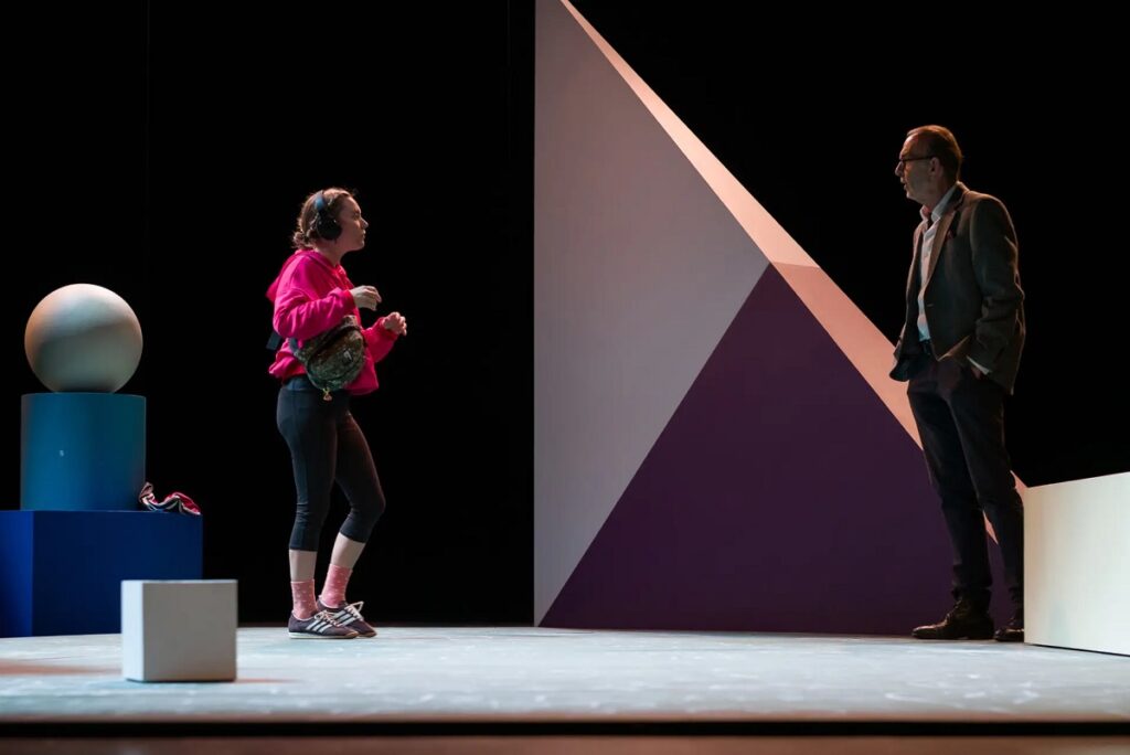 Destimed Ines Valarcher et Robin Renucci dans La Lecon. Photo Clement Vial