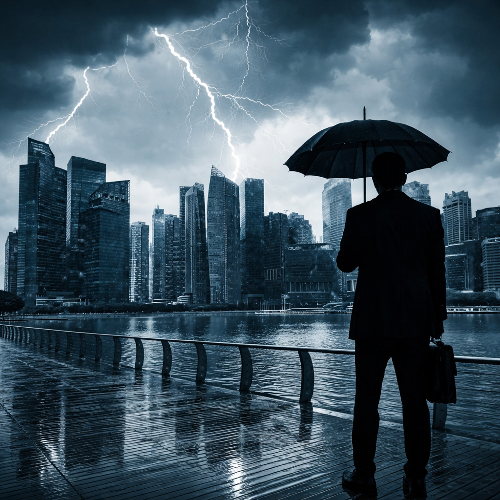 Face à la tempête, l’Europe nomme la crise sans encore y répondre.” Illustration Illustration : IA / Destimed