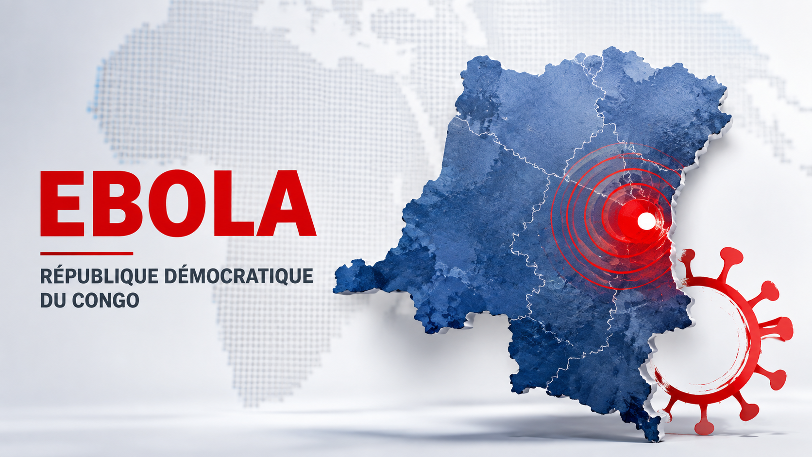Ebola en RDC : l’OMS maintient l’urgence de santé publique de portée internationale. © Illustration générée par IA