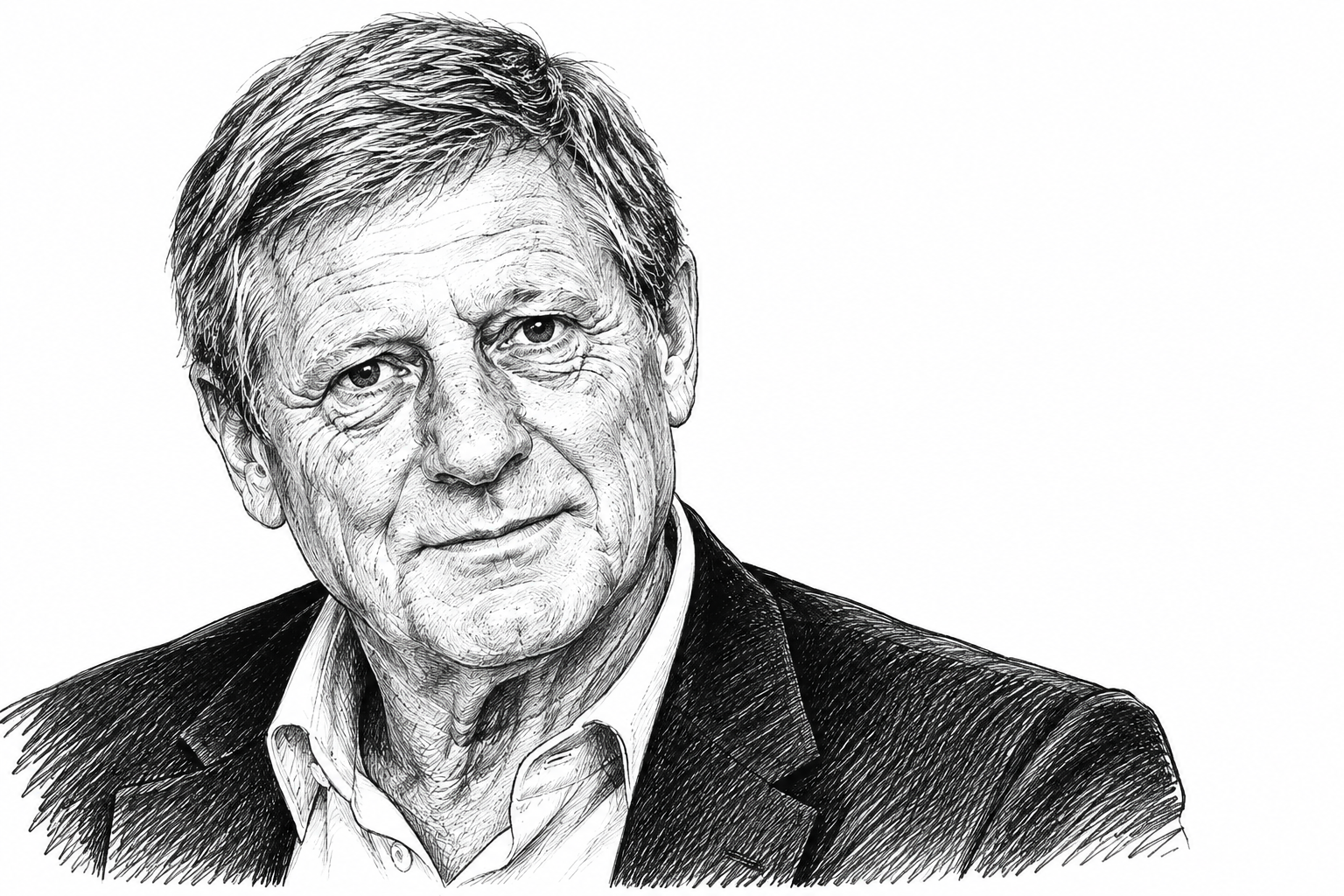 Jean-Michel Larqué. (Illustration générée par IA)
