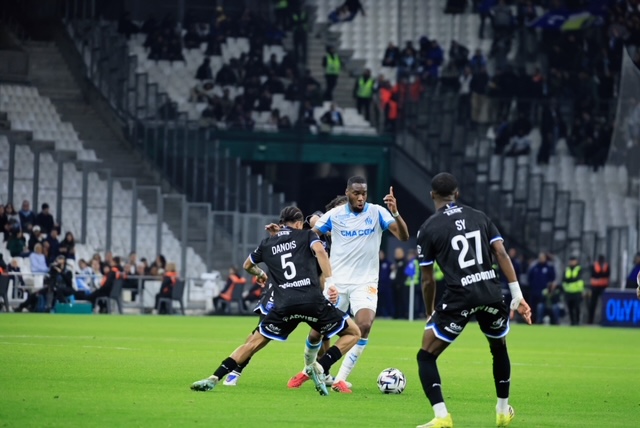 Geoffrey Kondogbia et les Olympiens ont été incapables d’égaliser et de prendre un point en Autriche. (Photo archives Laurent Saccomano/Wallis.fr)